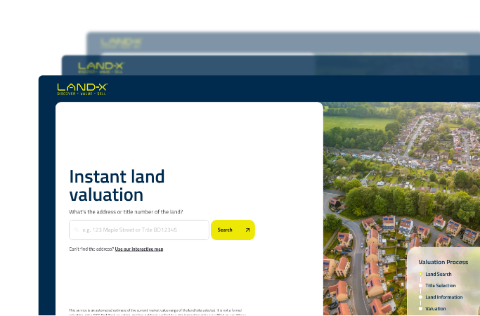 Preview of the detailed land valuation report